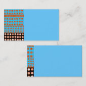 trendy business card sjabloon met abstracte kunst visitekaartje (Voorkant / Achterkant)