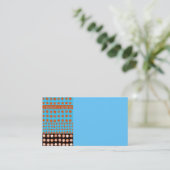 trendy business card sjabloon met abstracte kunst visitekaartje (Staand voorkant)