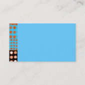 trendy business card sjabloon met abstracte kunst visitekaartje (Achterkant)