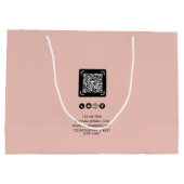 Trendy Business Custom Logo | Bedrijfsgegevens Groot Cadeauzakje (Achterkant)