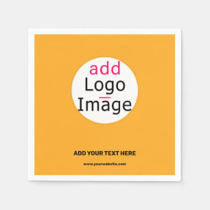 Trendy Business Custom Logo Macaroni en Cheese Servet