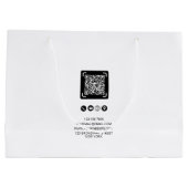 Trendy Business Custom Logo minimalist Groot Cadeauzakje (Achterkant)