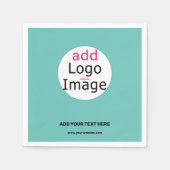 Trendy Business Custom Logo, verse mint Green Servet (Voorkant)