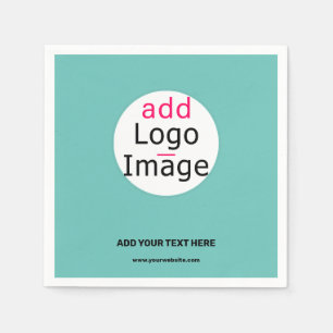 Trendy Business Custom Logo, verse mint Green Servet