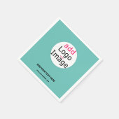 Trendy Business Custom Logo, verse mint Green Servet (Hoek)