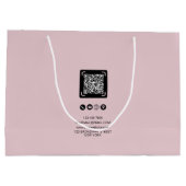 Trendy Business Custom Logo | Winkelen QR-code Groot Cadeauzakje (Achterkant)