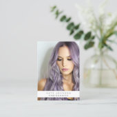 Trendy Business Logo Fotograaf Foto Visitekaartje (Staand voorkant)