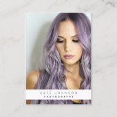 Trendy Business Logo Fotograaf Foto Visitekaartje (Voorkant)