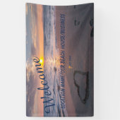 Trendy Business Personal Ocean Sunset Banner (Verticaal)