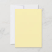 Trendy Butter Yellow Elegant Wedding Save The Date (Achterkant)