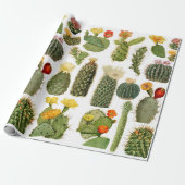 Trendy  Cactus Pattern Cadeaupapier (Uitgerold)
