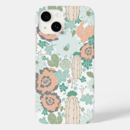 Trendy Cactus Pattern Case-Mate iPhone 14 Hoesje
