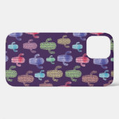 Trendy cactus waterverf tekening naadloos patroon Case-Mate iPhone case (Achterkant (horizontaal))