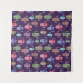 Trendy cactus waterverf tekening naadloos patroon  wandkleed (Voorkant (horizontaal))