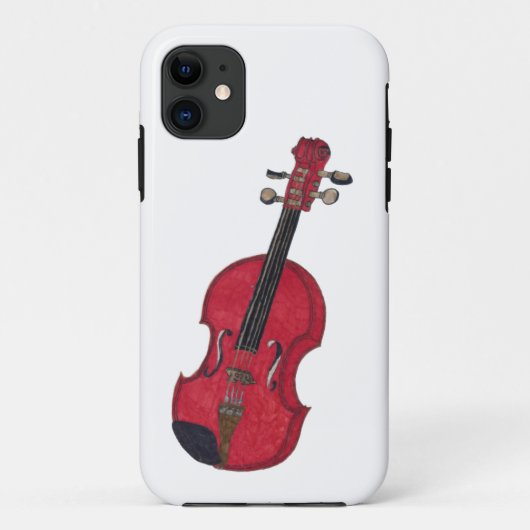 Trendy cadeau illustratie tekening koele rode vioo Case-Mate iPhone case (Achterkant)