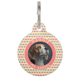 Trendy cadeau voor dierenvrienden in visgraatdessi huisdierpenning