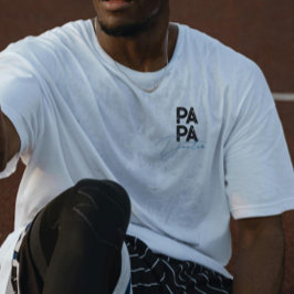 Trendy cadeau voor papa gepersonaliseerde naam ind t-shirt