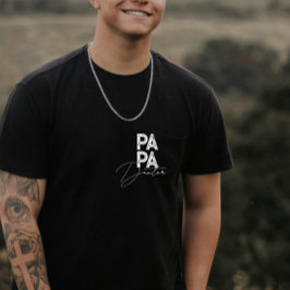 Trendy cadeau voor papa gepersonaliseerde naam ind t-shirt