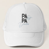 Trendy cadeau voor papa gepersonaliseerde naam ind trucker pet (Voorkant)
