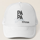 Trendy cadeau voor papa gepersonaliseerde naam ind trucker pet (Voorkant)