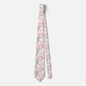 Trendy Cadeaus Voor Vader Tulp Bloem Stropdas (Voorkant)