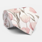 Trendy Cadeaus Voor Vader Tulp Bloem Stropdas (Opgerold)