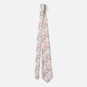 Trendy Cadeaus Voor Vader Tulp Bloem Stropdas (Achterkant)