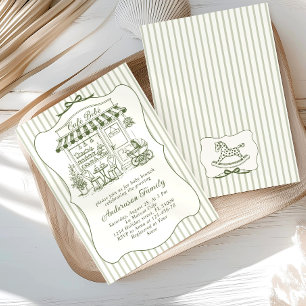 Trendy Cafe Bebe Franse Koffiebar Baby Shower Kaart