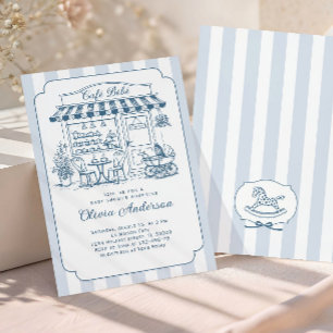 Trendy Cafe Bebe Franse Koffiebar Baby Shower Kaart