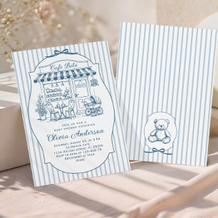 Trendy Cafe Bebe Franse Koffiebar Baby Shower Kaart