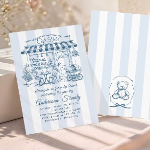 Trendy Café Bebe Franse Koffiebar Baby Shower Kaart