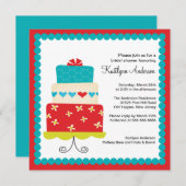 Trendy Cake Bridal Shower Kaart (Voorkant / Achterkant)