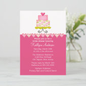 Trendy Cake Bridal Shower Kaart (Staand voorkant)