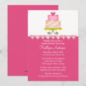 Trendy Cake Bridal Shower Kaart (Voorkant / Achterkant)