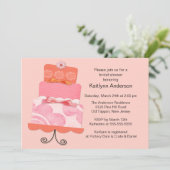 Trendy Cake Bridal Shower Kaart (Staand voorkant)