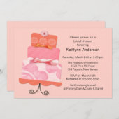 Trendy Cake Bridal Shower Kaart (Voorkant / Achterkant)