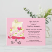 Trendy Cake Bridal Shower Kaart (Staand voorkant)