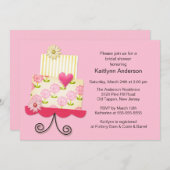 Trendy Cake Bridal Shower Kaart (Voorkant / Achterkant)