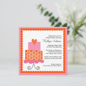 Trendy Cake Bridal Shower Kaart (Staand voorkant)