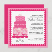 Trendy Cake Bridal Shower Kaart (Voorkant / Achterkant)