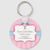 Trendy Cake Pop Bakery Sleutelhanger (Voorkant)