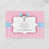 Trendy Cake Pop Bakery Visitekaartjes (Achterkant)