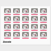 Trendy Cakery Zebra Print Product Label Stickers (Vel)