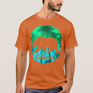 Trendy California Beer Palm Tree Silhouette T-shirt