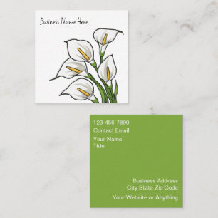 Trendy Calla Lily Ontwerp Visitekaartjes