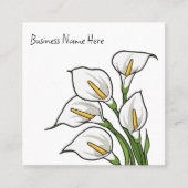 Trendy Calla Lily Ontwerp Visitekaartjes (Voorkant)