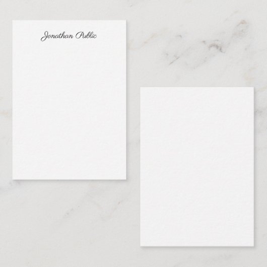Trendy Calligraded Script Name Sjabloon Modern (Voorkant / Achterkant)