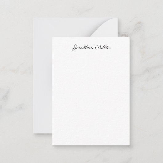 Trendy Calligraded Script Name Sjabloon Modern (Voorkant)