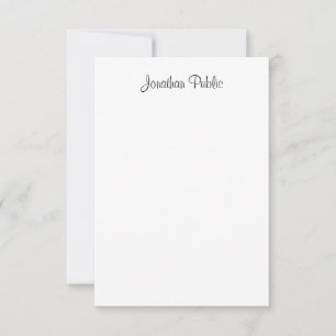 Trendy Calligrafie Script Naam Modern Sjabloon