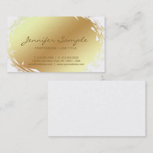 Trendy Calligraphed Director Manager Plain Luxury Visitekaartje (Voorkant / Achterkant)